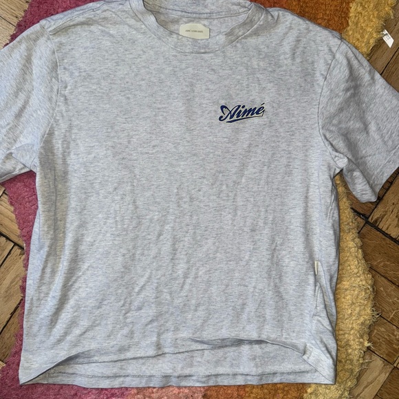 Aimé Leon Dore Cycling Logo Tee 'Silver Mix' S - Picture 3 of 5